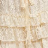 LACE RUFFLED SHORTS