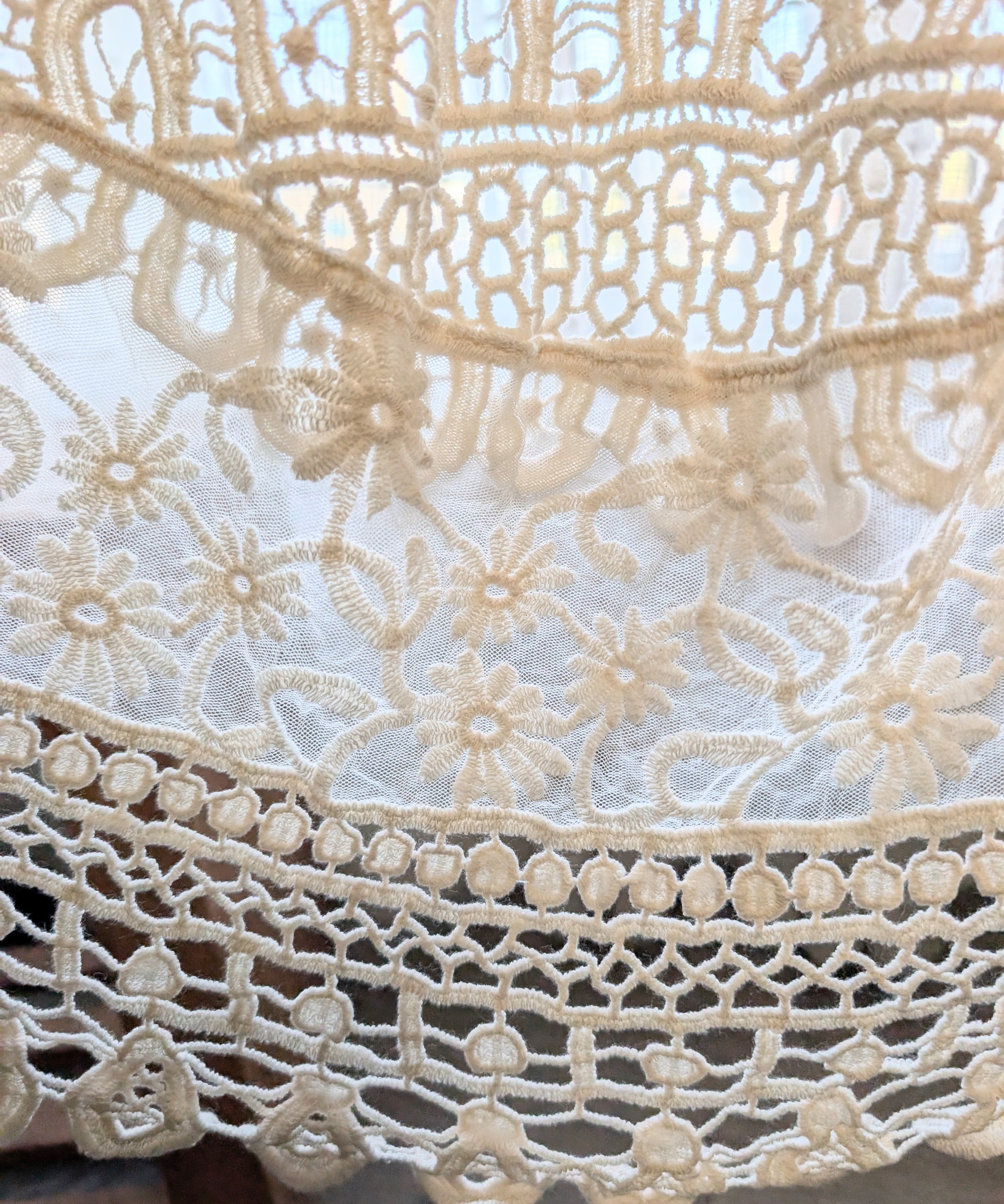 IVORY CROCHET DUSTER