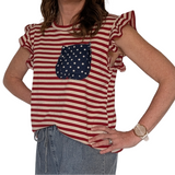 ALL AMERICAN STRIPED TOP