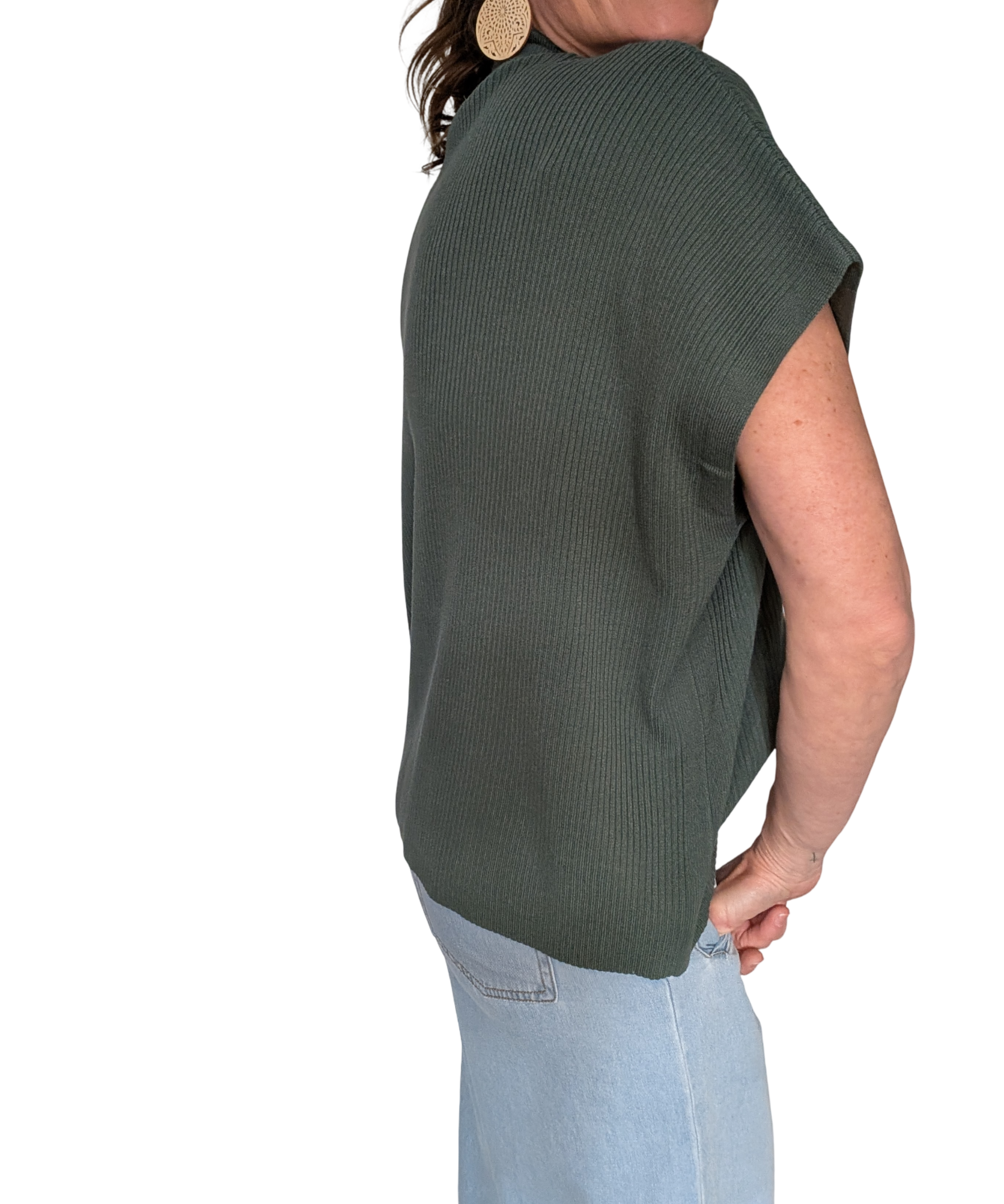 SOFT LIGHTWEIGHT GREEN SHORT SLEEVE TOP