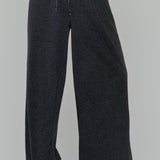 ACID WASH FLEECE PALAZZO SWEATPANTS - IN 3 COLORS