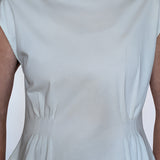 WHITE DETAILED CAP SLEEVE TOP