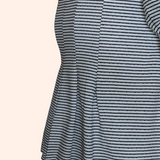 BALLOON SLEEVE STRIPED TOP