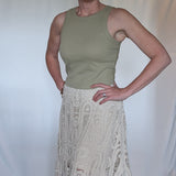 CROPPED TANK WITH BUILT IN BRA - IN 3 COLORS