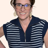 STRIPED DRESS W/ SIDE POCKETS