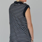STRIPED DRESS W/ SIDE POCKETS