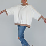 OVERSIZED FRENCH TERRY TOP