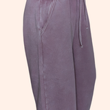ACID WASH FLEECE PALAZZO SWEATPANTS - IN 3 COLORS