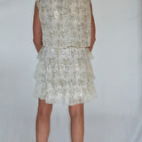 FLORAL CHIFFON DRESS WITH RUFFLES