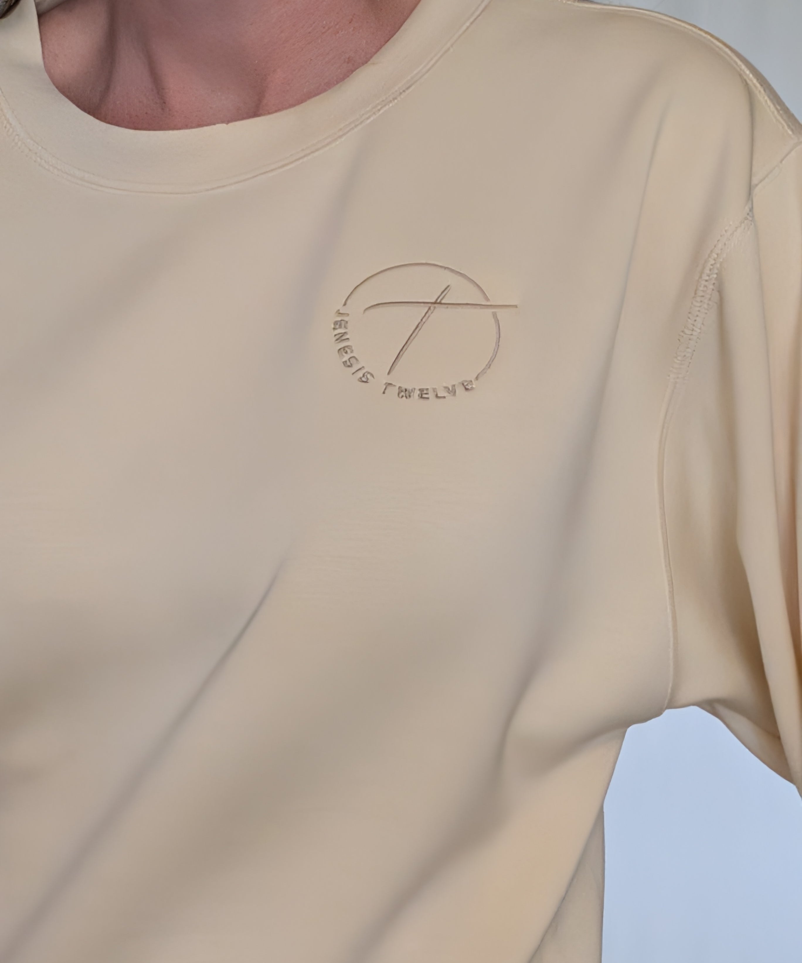 JENESIS TWELVE LONG SLEEVE TOP - IVORY