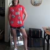 PATRIOTIC SEQUIN TOP