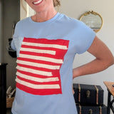 USA FLAG PATCH TEE