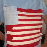 USA FLAG PATCH TEE