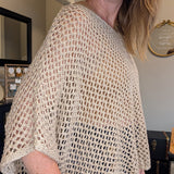 FISHNET PONCHO COVER UP TOP