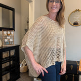 FISHNET PONCHO COVER UP TOP