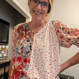 BOHO FLORAL BLOUSE