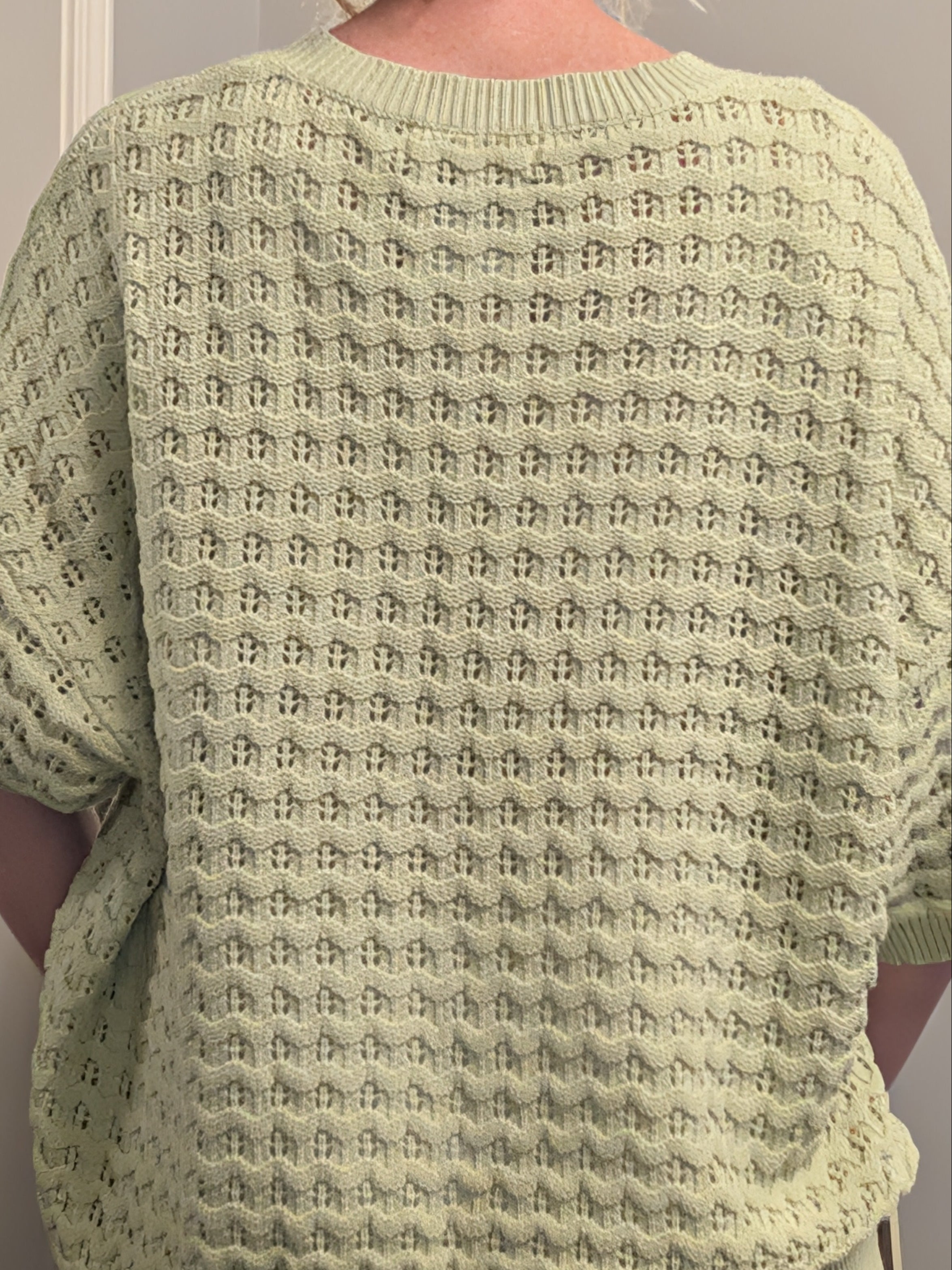Green sweater top