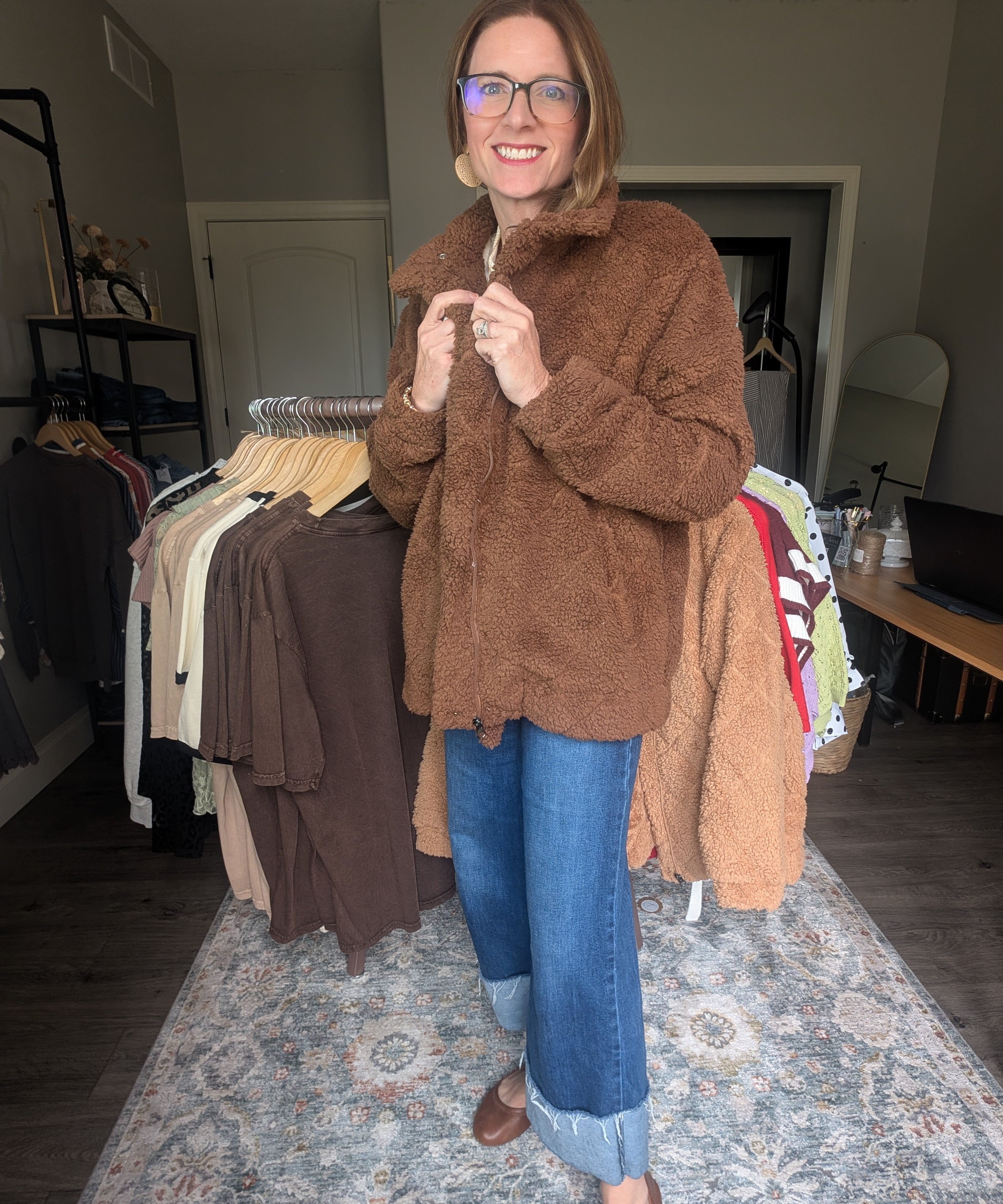 SHERPA JACKET – BROWN