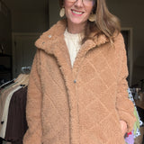 SHERPA JACKET – CAMEL