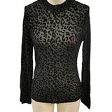 LEOPARD MESH TOP