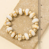 Assorted Resin Beads Stretch Bracelet - 2 Color Options