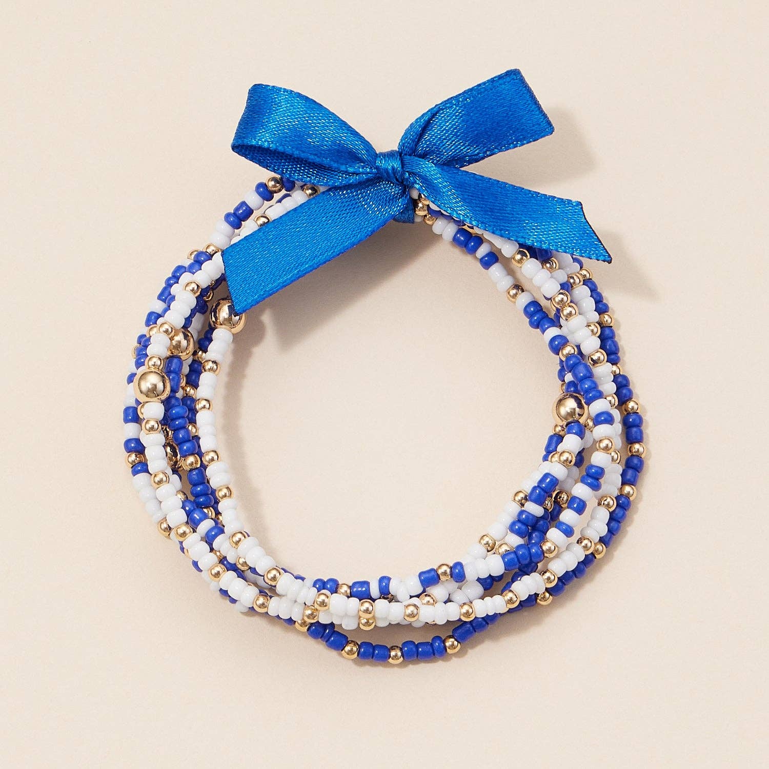 GAME DAY BEADED BRACELET SET - IN 3 COLORS