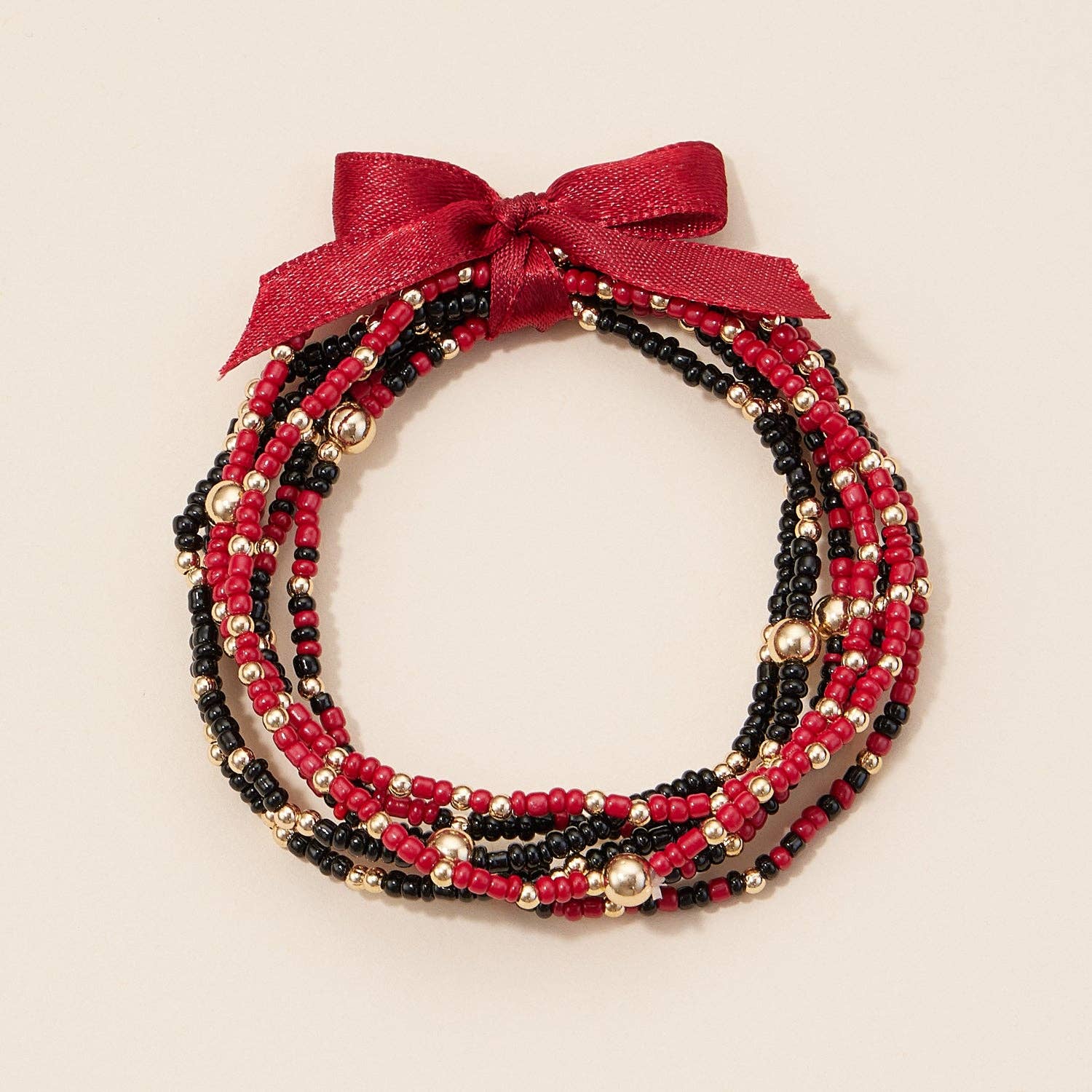 GAME DAY BEADED BRACELET SET - IN 3 COLORS