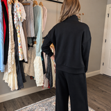 SCUBA HALF ZIP PULLOVER & WIDE LEG PANTS SET