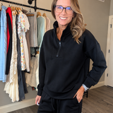 SCUBA HALF ZIP PULLOVER & WIDE LEG PANTS SET