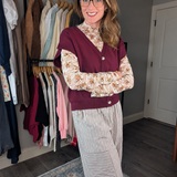 BUTTON-DOWN SWEATER VEST