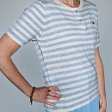 STRIPED POLO TOP