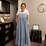 DENIM DRESS WITH POCKETS